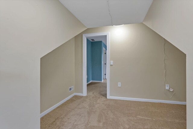 8270 Windy Hollow Rd, Johnstown, OH 43031 - bonus room featuring carpet, lofted ceiling, and baseboards