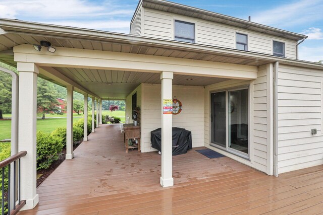 8270 Windy Hollow Rd, Johnstown, OH 43031 - view of wooden porch