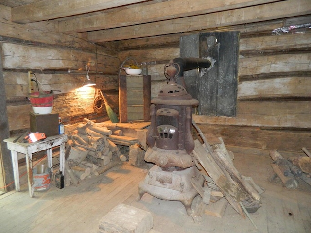 30650 State Route 739, Richwood, OH 43344 - detailed view of wood walls