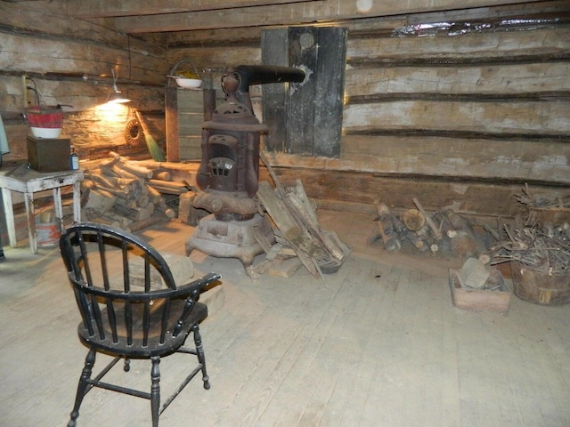 30650 State Route 739, Richwood, OH 43344 - detailed view of wood finished floors and wooden walls