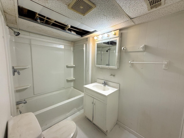 140 Sycamore St, Glouster, OH 45732 - bathroom featuring shower / washtub combination, vanity, and toilet
