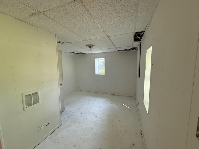 140 Sycamore St, Glouster, OH 45732 - below grade area featuring a paneled ceiling