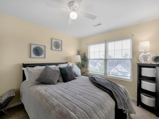 6010 Turnwood Dr Unit 703, Westerville, OH 43081 - bedroom with carpet floors, baseboards, and a ceiling fan