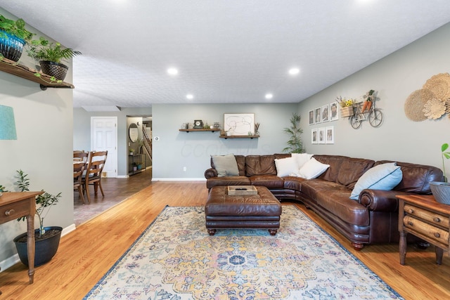 369 Highbanks Valley Ct, Newark, OH 43055 - living area with wood finished floors and recessed lighting