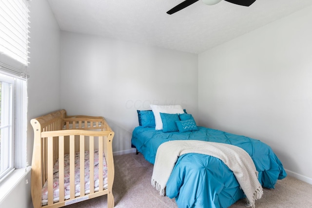369 Highbanks Valley Ct, Newark, OH 43055 - carpeted bedroom featuring ceiling fan and baseboards