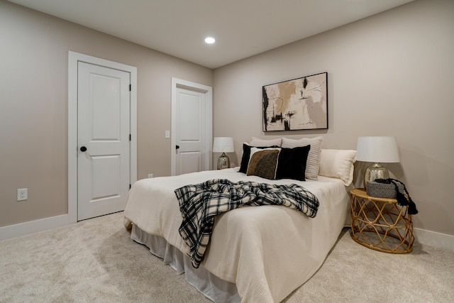 2587 Dayton Ave, Columbus, OH 43202 - carpeted bedroom with baseboards and recessed lighting