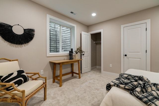 2587 Dayton Ave, Columbus, OH 43202 - bedroom with light carpet, baseboards, and recessed lighting