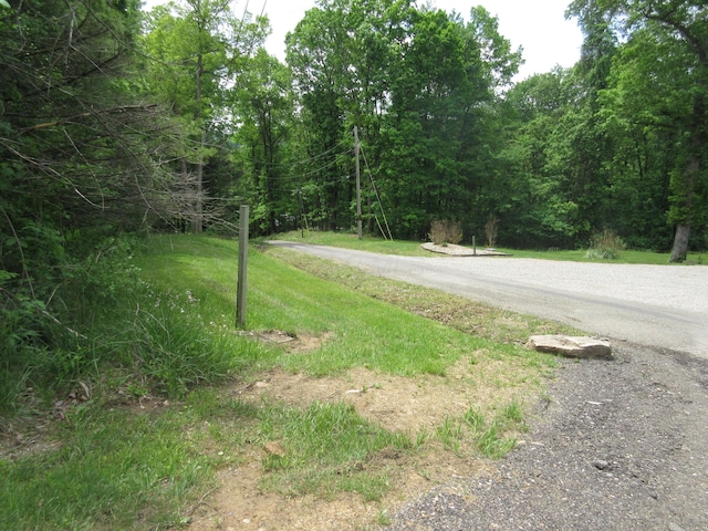 3814 London Hollow Rd NE, Newark, OH 43055 - view of asphalt road with a forest view