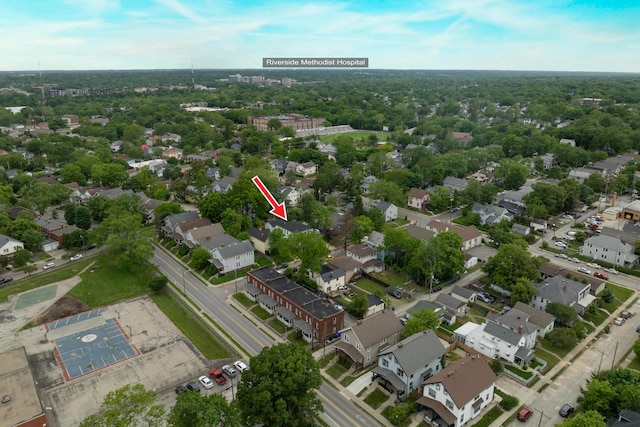 2589 Dayton Ave, Columbus, OH 43202 - aerial view of property's location with nearby suburban area
