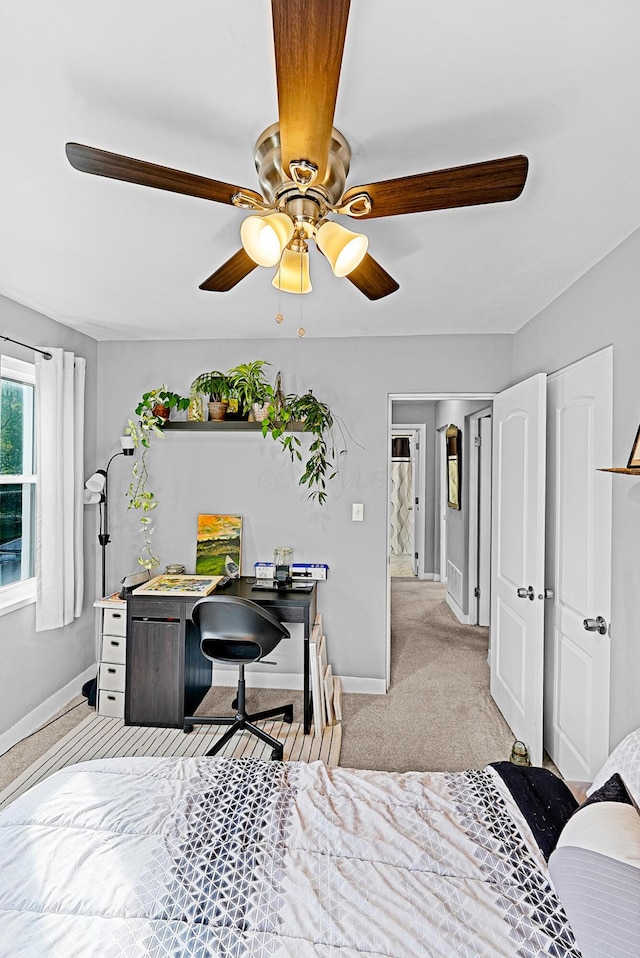 1081 Harrisburg Pike, Columbus, OH 43223 - bedroom featuring carpet, baseboards, and ceiling fan