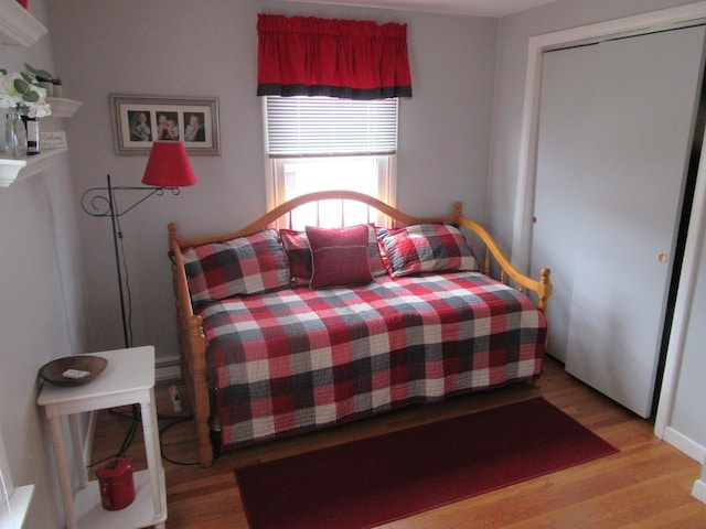 302 W Hubert Ave, Lancaster, OH 43130 - bedroom with light wood-type flooring and a closet