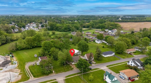 202 Toland St, London, OH 43140 - aerial perspective of suburban area featuring a tree filled landscape