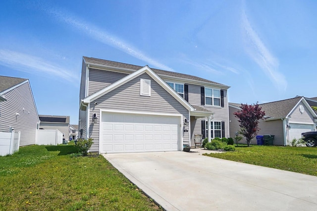 5416 Branchville Dr, Canal Winchester, OH 43110 - traditional-style home with concrete driveway, a front yard, and a garage