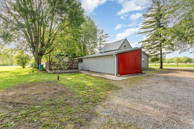 14552 Snyder Rd, Richwood, OH 43344 - view of grassy yard featuring an outdoor structure