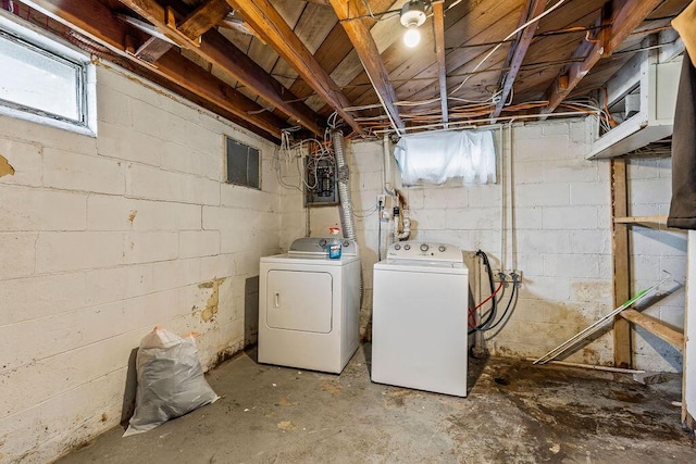 1847 Agler Rd, Columbus, OH 43224 - basement featuring washing machine and clothes dryer