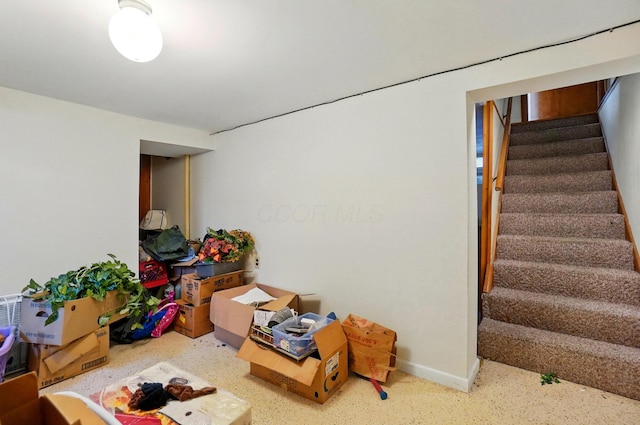 1120 Morning St, Worthington, OH 43085 - finished basement with stairway and baseboards