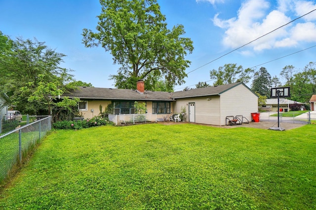 1120 Morning St, Worthington, OH 43085 - rear view of house featuring a chimney