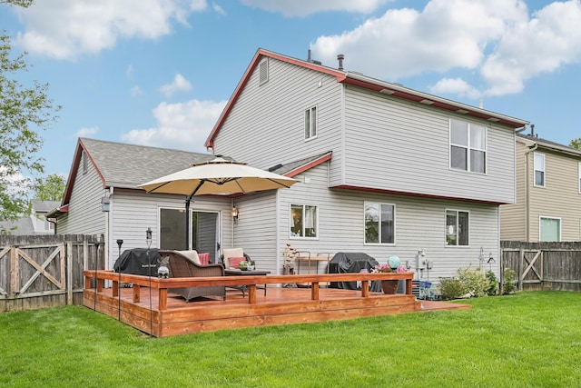 5046 Rolling Rock Ct, Columbus, OH 43229 - rear view of house featuring a deck