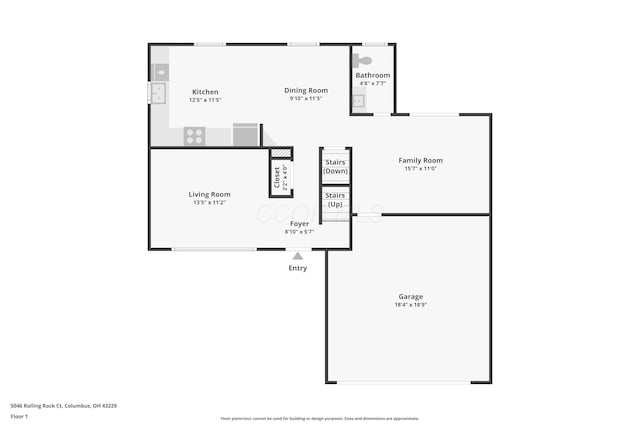 5046 Rolling Rock Ct, Columbus, OH 43229 - property floor plan