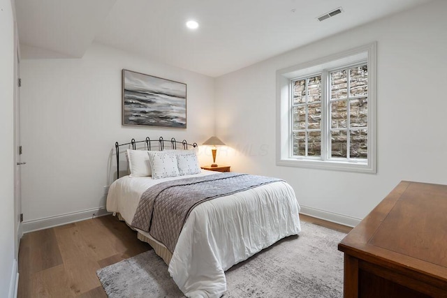 2989 Old Path Rd, Blacklick, OH 43004 - bedroom with baseboards, wood finished floors, and recessed lighting