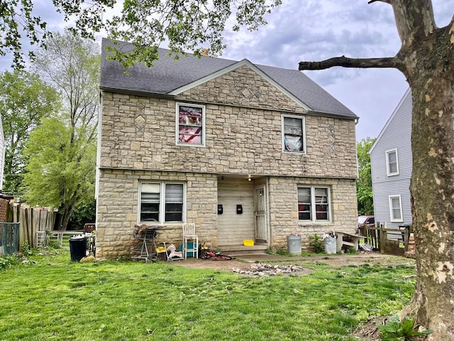 780-782 Whitethorne Ave, Columbus, OH 43223 - back of property featuring stone siding and roof with shingles