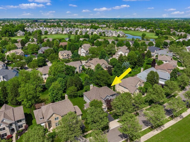 6628 Dalmore Ln, Dublin, OH 43016 - aerial view of residential area featuring a nearby body of water