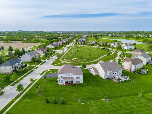 aerial view of residential area