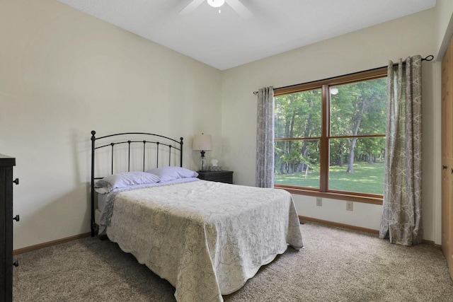 80 Baltimore Somerset Rd NW, Baltimore, OH 43105 - bedroom featuring carpet floors, baseboards, and ceiling fan