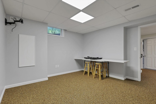 80 Baltimore Somerset Rd NW, Baltimore, OH 43105 - office with carpet flooring, a drop ceiling, and baseboards