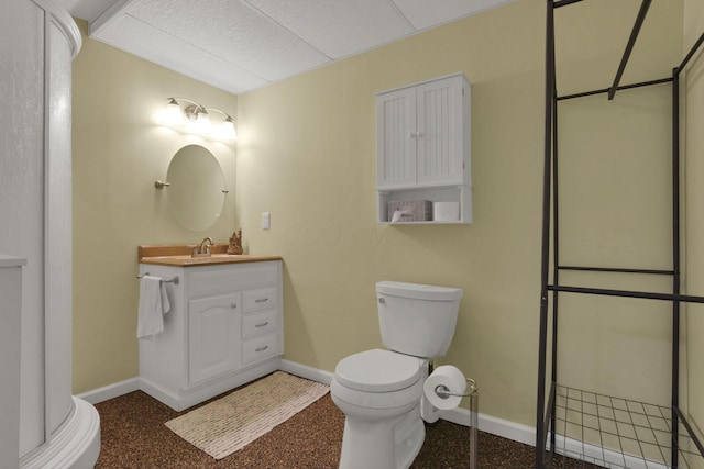80 Baltimore Somerset Rd NW, Baltimore, OH 43105 - bathroom featuring baseboards, vanity, and toilet