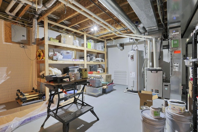 80 Baltimore Somerset Rd NW, Baltimore, OH 43105 - unfinished basement with water heater