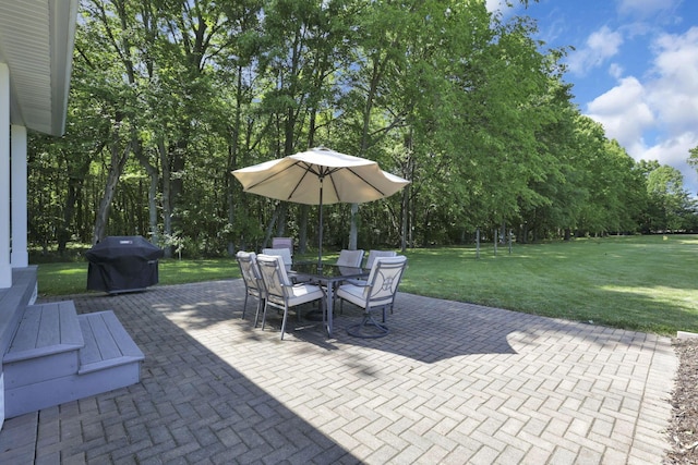 80 Baltimore Somerset Rd NW, Baltimore, OH 43105 - view of patio with area for grilling and outdoor dining space
