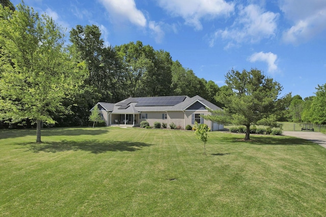 80 Baltimore Somerset Rd NW, Baltimore, OH 43105 - ranch-style home with roof mounted solar panels