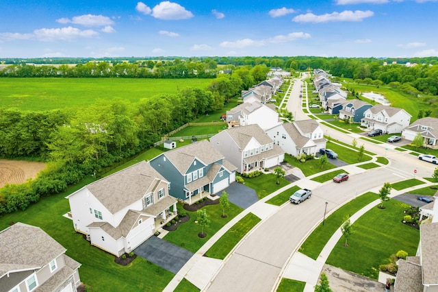 417 Oakland Hills Loop, Commercial Point, OH 43116 - aerial view of residential area with a tree filled landscape