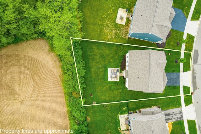 417 Oakland Hills Loop, Commercial Point, OH 43116 - aerial view of property and surrounding area with property parcel outlined