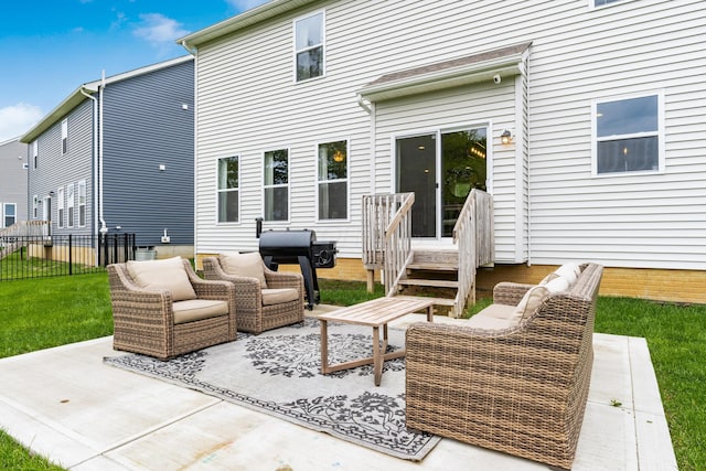 417 Oakland Hills Loop, Commercial Point, OH 43116 - view of patio with an outdoor living space