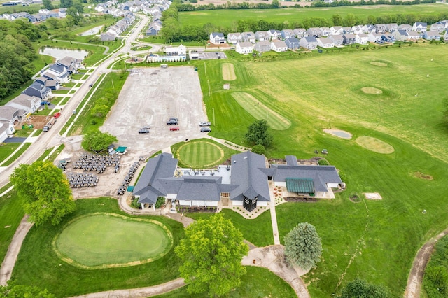 417 Oakland Hills Loop, Commercial Point, OH 43116 - aerial view of property's location featuring nearby suburban area and a golf course