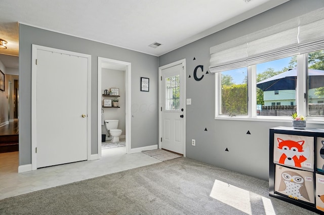 723 W Winmar Pl, Westerville, OH 43081 - carpeted foyer entrance with baseboards