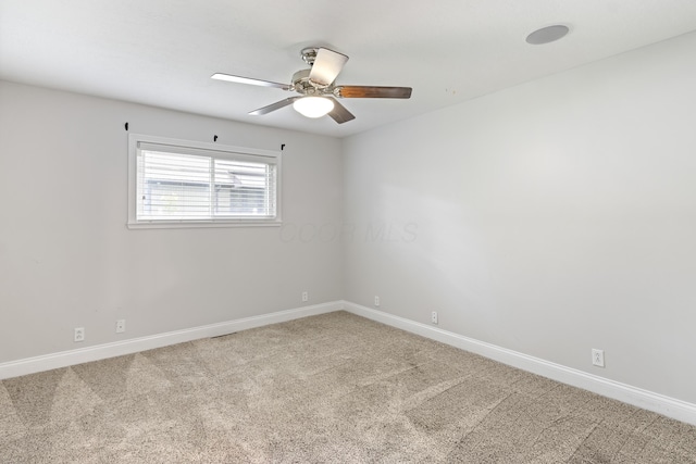 293 Flint Ridge Dr, Columbus, OH 43230 - carpeted spare room featuring ceiling fan and baseboards
