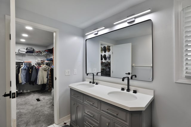327 Warlock Ct, Columbus, OH 43230 - full bath featuring a spacious closet and double vanity