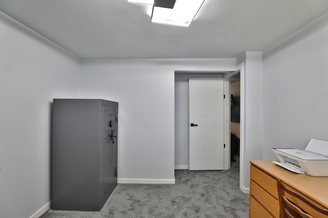 327 Warlock Ct, Columbus, OH 43230 - basement with light colored carpet and baseboards