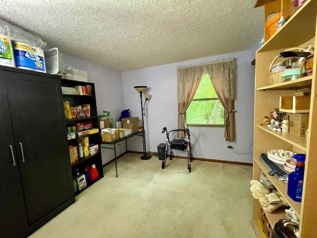 346 Instone Dr, Reynoldsburg, OH 43068 - carpeted office space featuring a textured ceiling and baseboards
