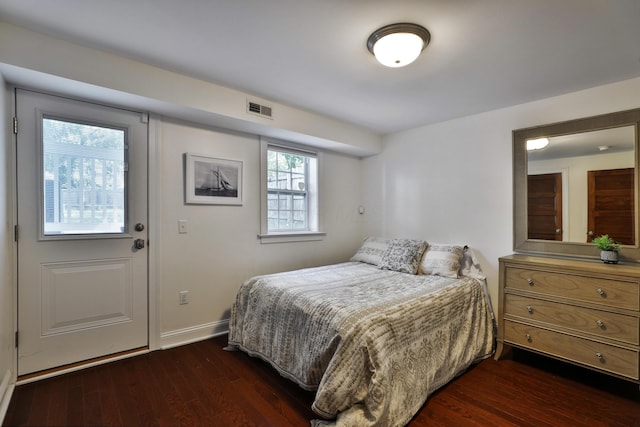 258 Canyon Dr, Columbus, OH 43214 - bedroom featuring dark wood-type flooring and baseboards