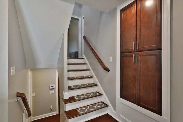 258 Canyon Dr, Columbus, OH 43214 - stairway with wood finished floors