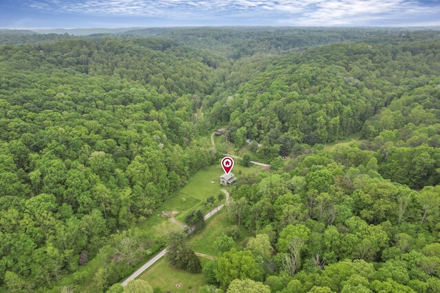 23587 Woltz Rd, Rockbridge, OH 43149 - aerial overview of property's location with a forest