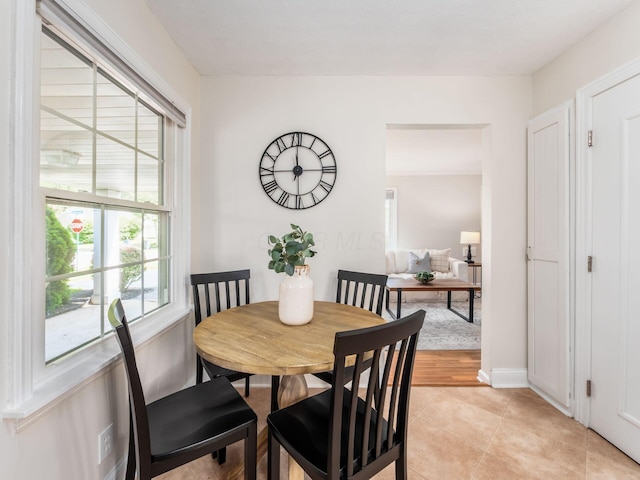 2356 Swansea Rd, Columbus, OH 43221 - dining space with light tile patterned floors and baseboards