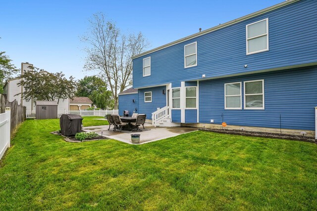 1536 Mulligan Ct, Reynoldsburg, OH 43068 - rear view of property featuring a patio and entry steps