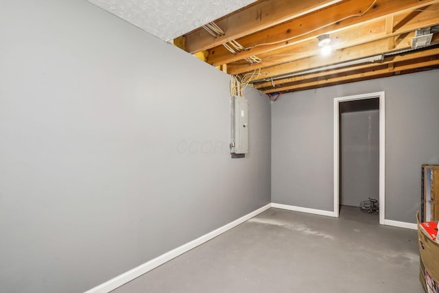 1536 Mulligan Ct, Reynoldsburg, OH 43068 - unfinished below grade area with electric panel and baseboards