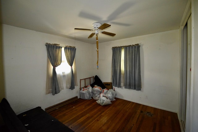 4510 Broadhurst Dr, Columbus, OH 43213 - unfurnished room featuring a ceiling fan and wood finished floors