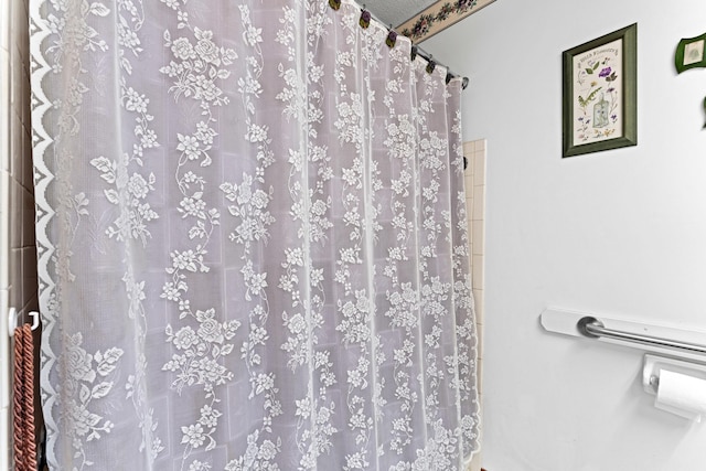 4818 Manitoba Rd, Columbus, OH 43229 - bathroom featuring curtained shower